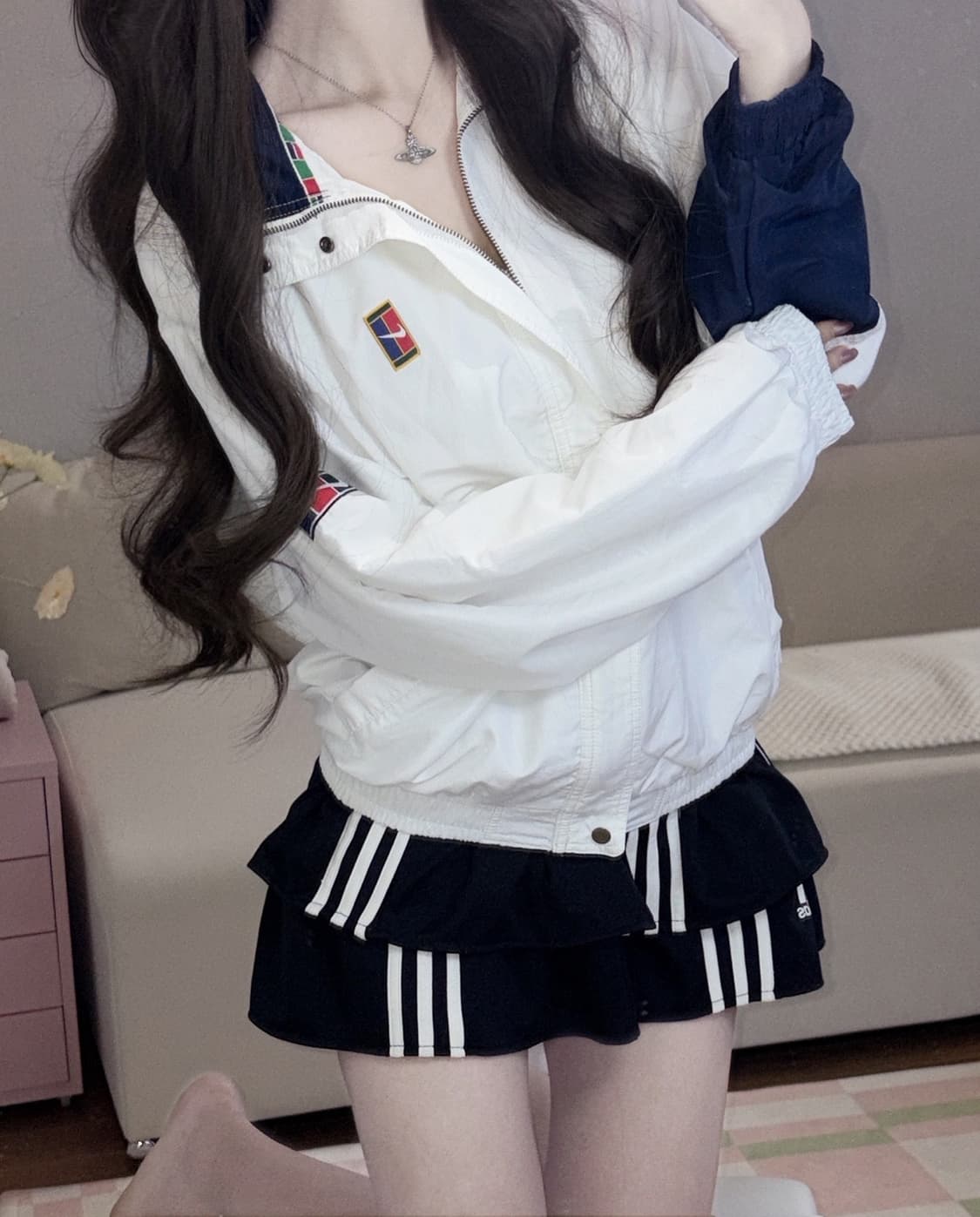 🐰나이키 90‘s 올드스쿨 화이트 테니스 점퍼🍥 상품이미지4