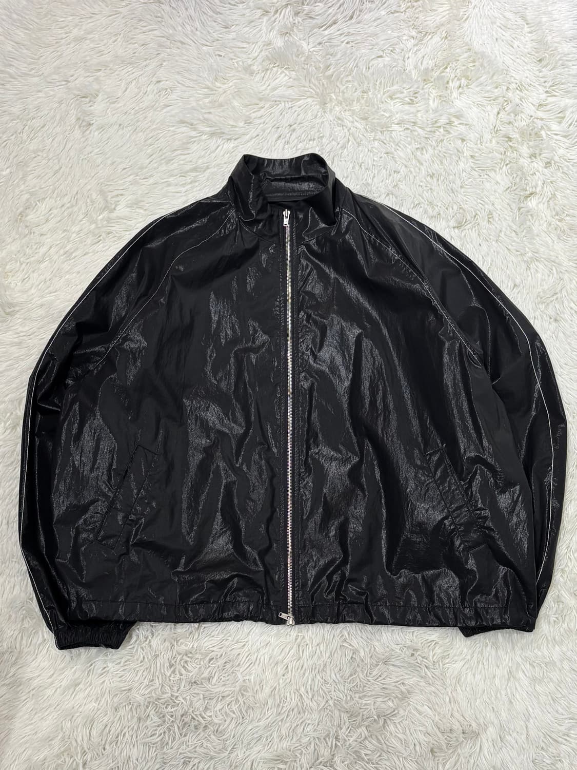 마땡킴 로고 코팅 점퍼 상품이미지4