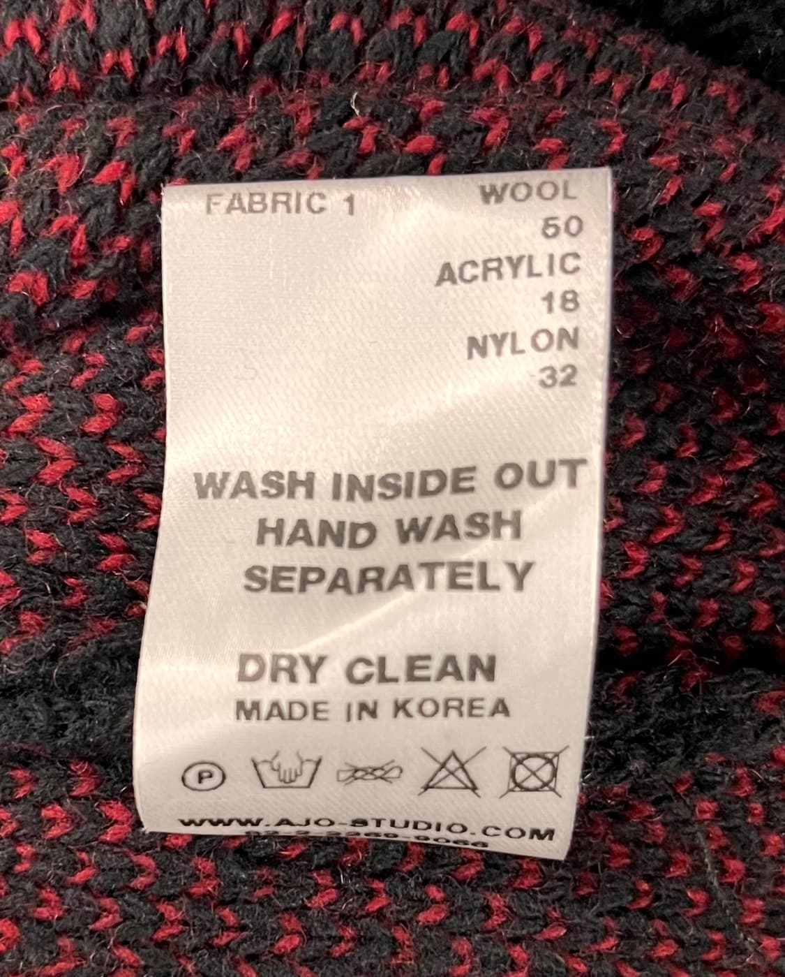 아조바이아조 울 니트 블랙 상품이미지4