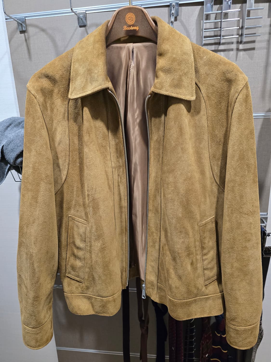 브라운야드 스웨이드 자켓 4사이즈 상품이미지1