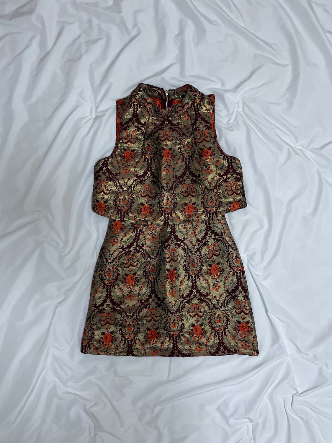 Lavish Alice gold baroque brocade dress 상품이미지3