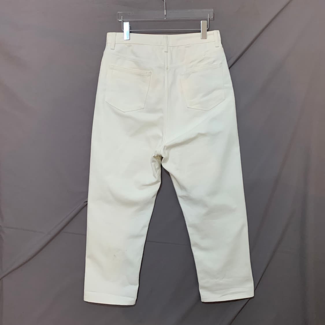 26인치 스튜디오톰보이 23 화이트 배기핏 데님 청바지 상품이미지2