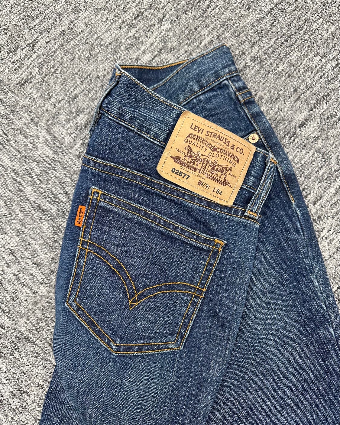 (허단37)90'S 리바이스 02577 오렌지탭 부츠컷-M1692 상품이미지4