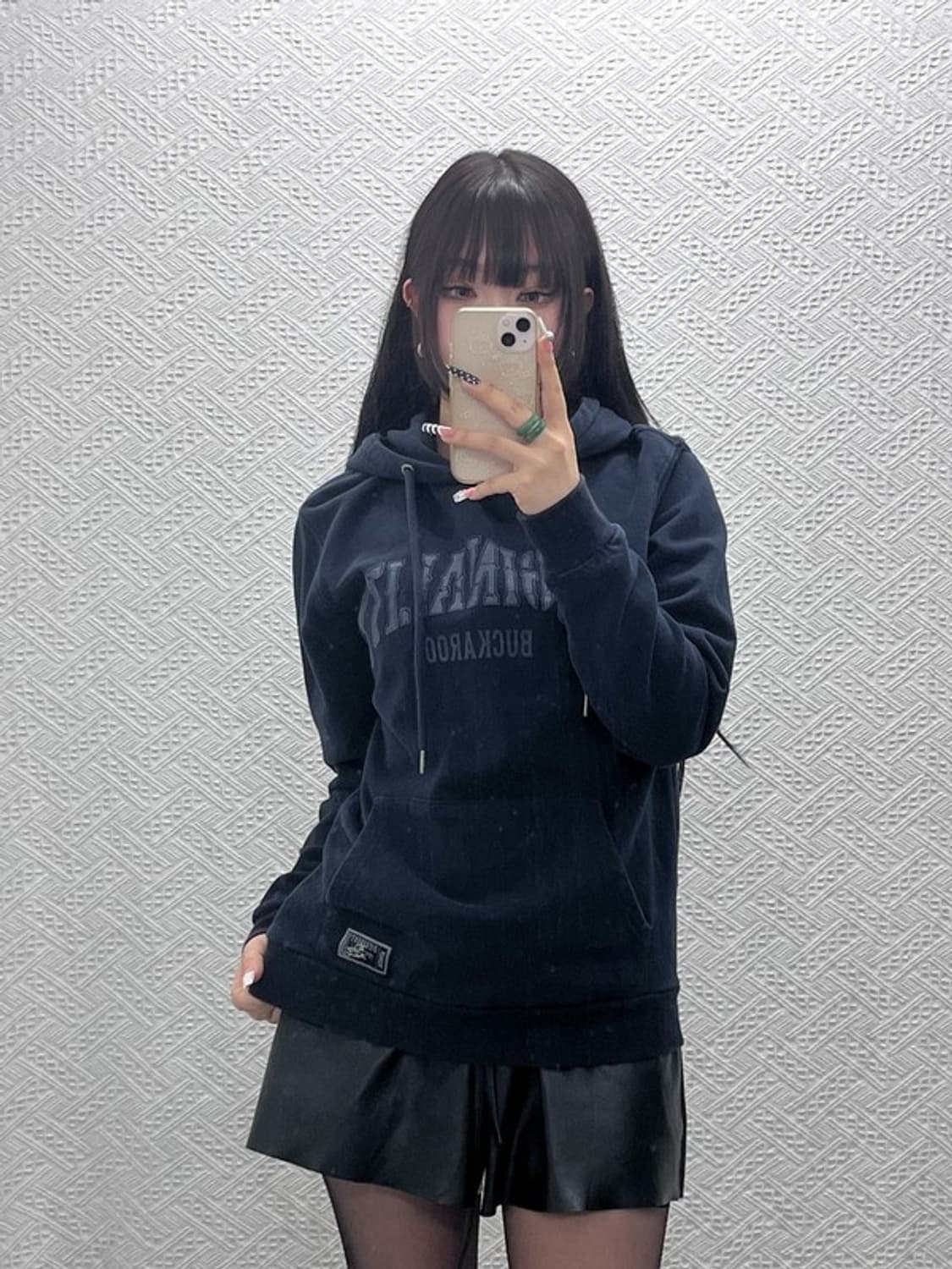 버커루 스트릿 펑크 힙합 고딕 약기모 후드티 M C10350 상품이미지2