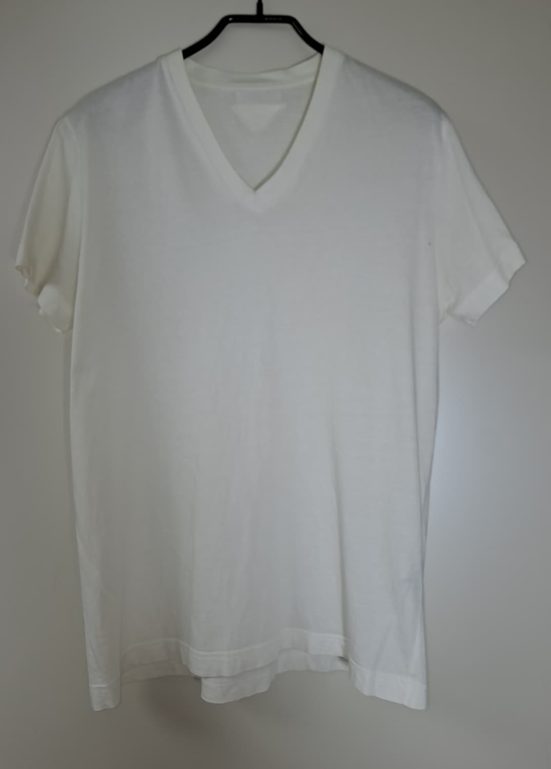 PRADA 여성 V넥 코튼 티셔츠 S 상품이미지1