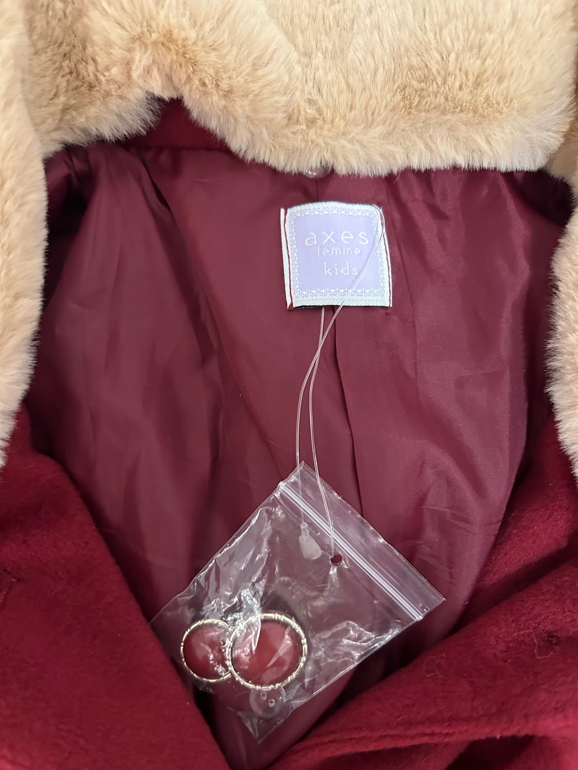 엑시즈팜 버건디 코트 상품이미지2