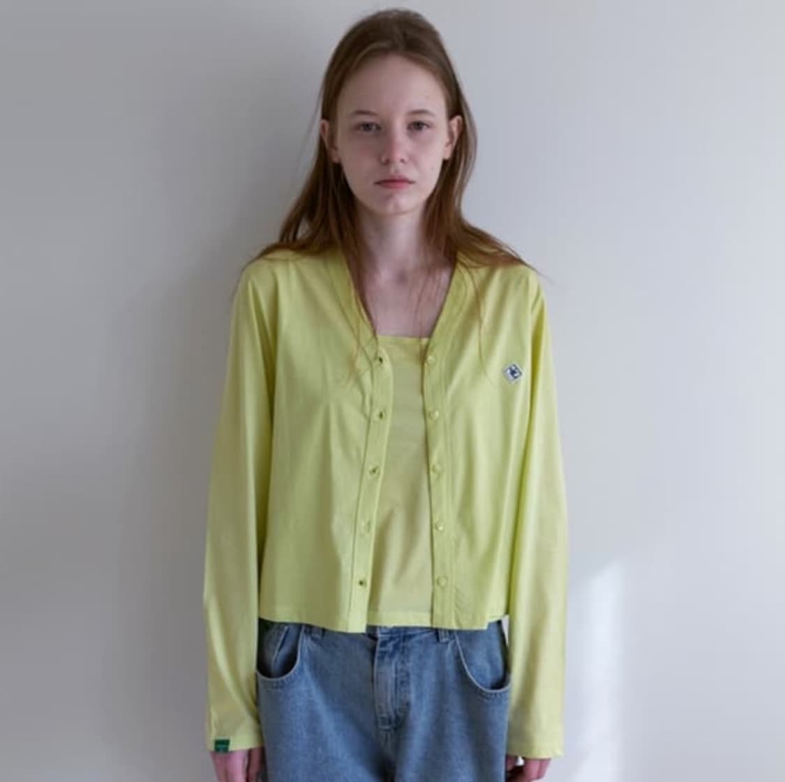 노컨텐츠 가디건 셋업 레몬 상품이미지1