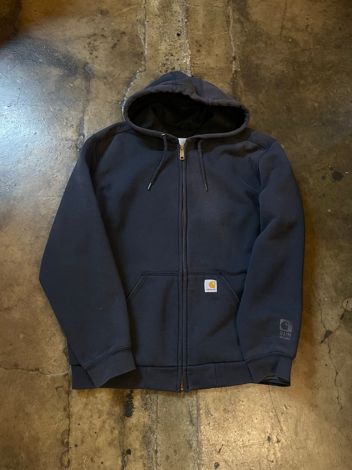 칼하트 써멀 후드 집업 블랙 상품이미지1