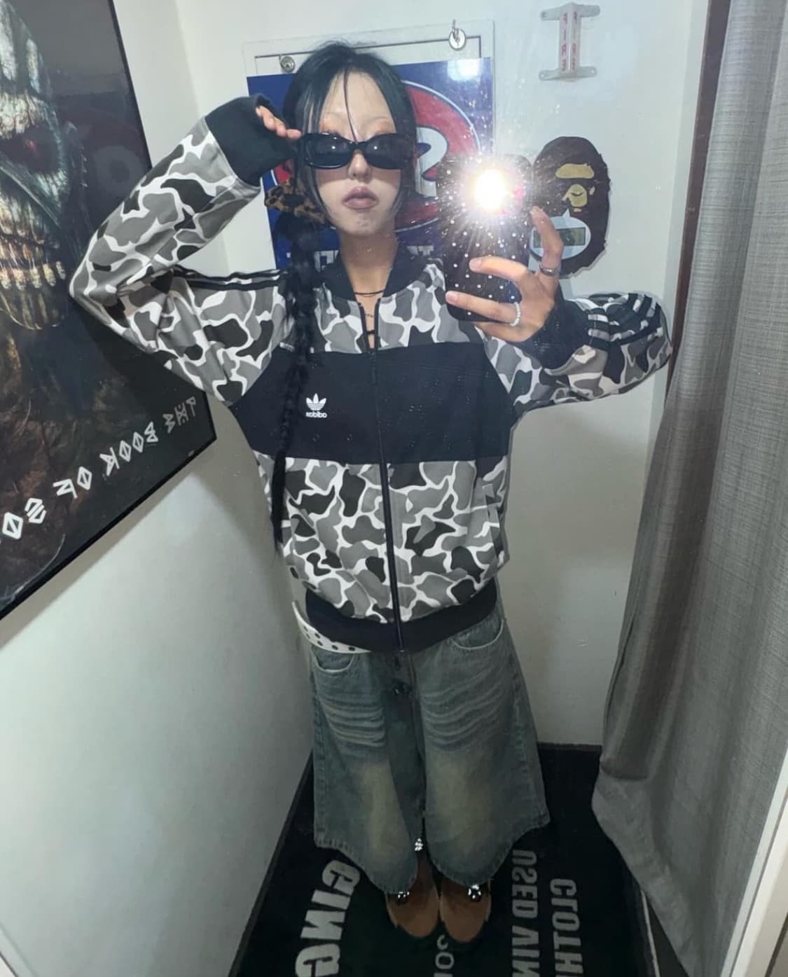 아디다스 파이어버드 그레이 카모 져지 상품이미지1