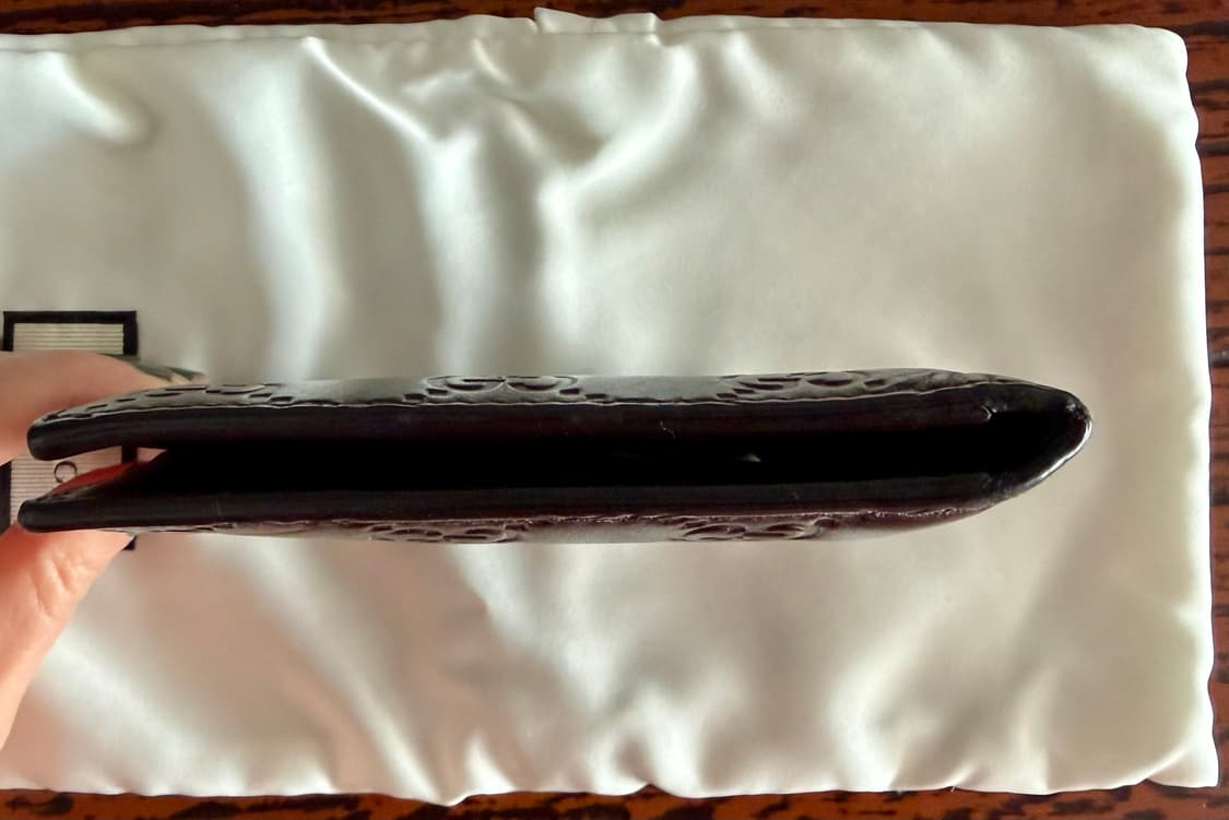 구찌 GUCCI GG 시마 반지갑 브라운 가죽 로고 엠보 지갑 풀박스 상품이미지7