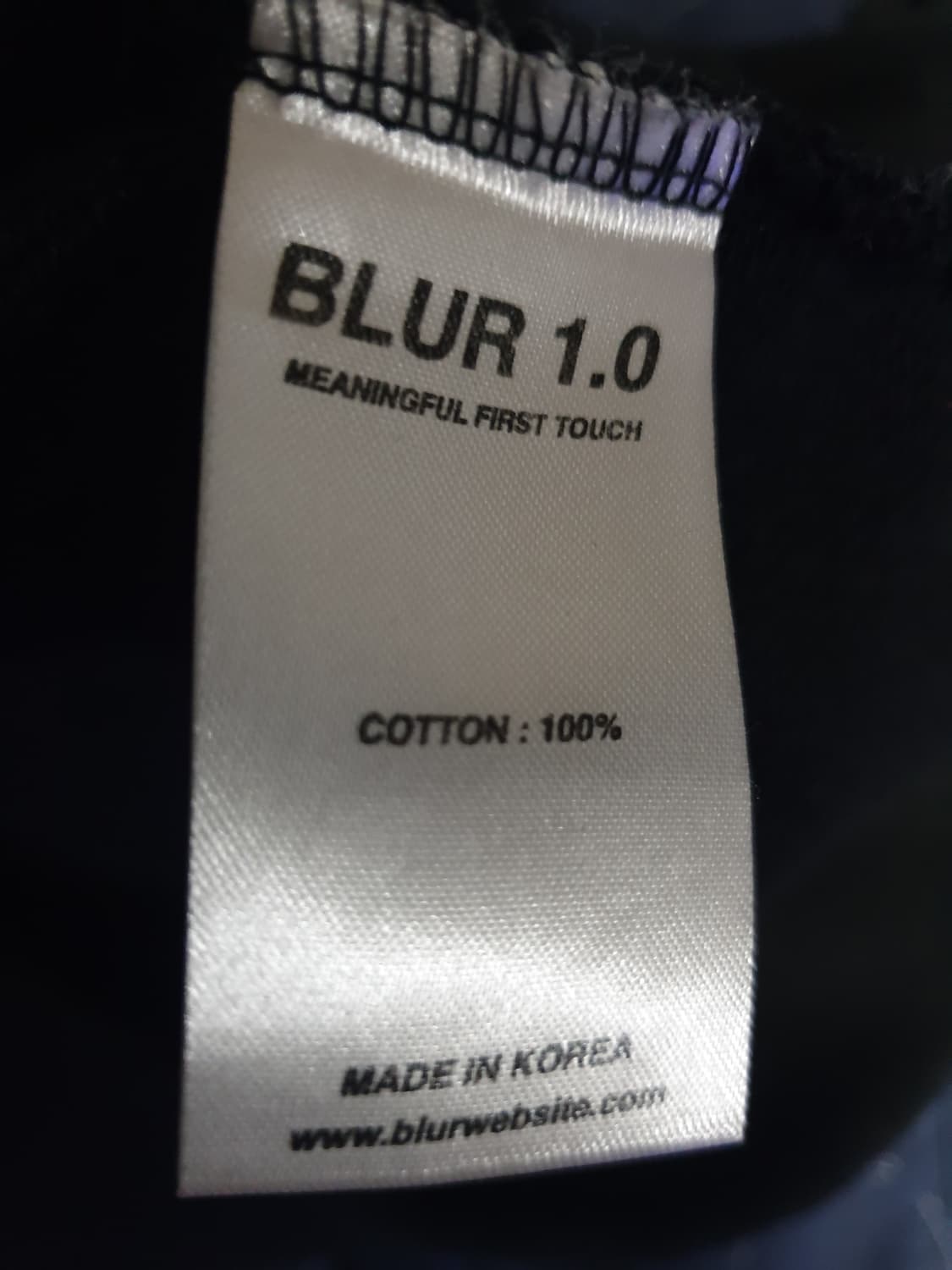 (품절매물) 블러1.0 헤비코튼 오버사이즈 후드티 블랙 (2) 상품이미지4