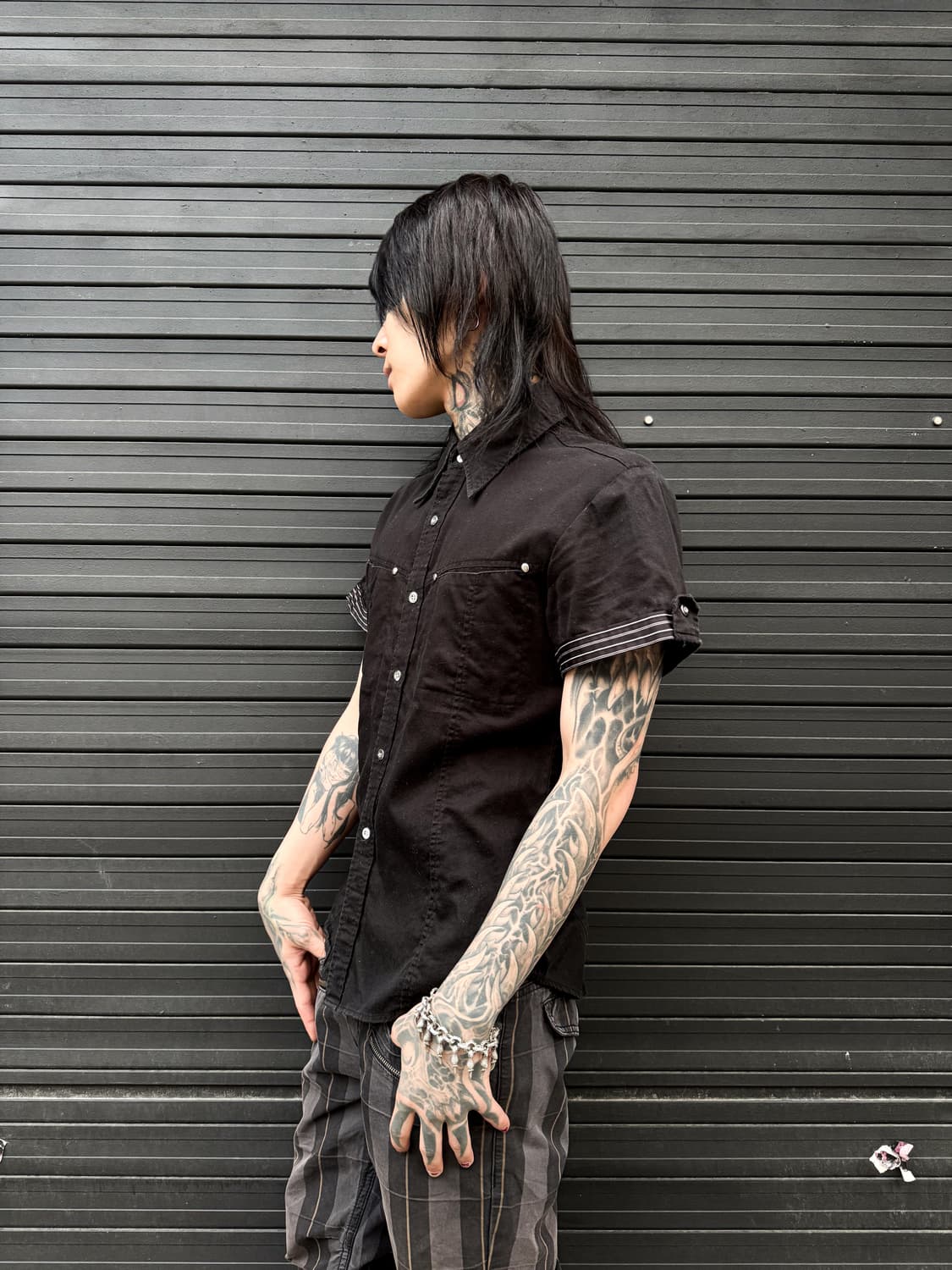 Stud Detail Short-Sleeve Shirt 상품이미지4
