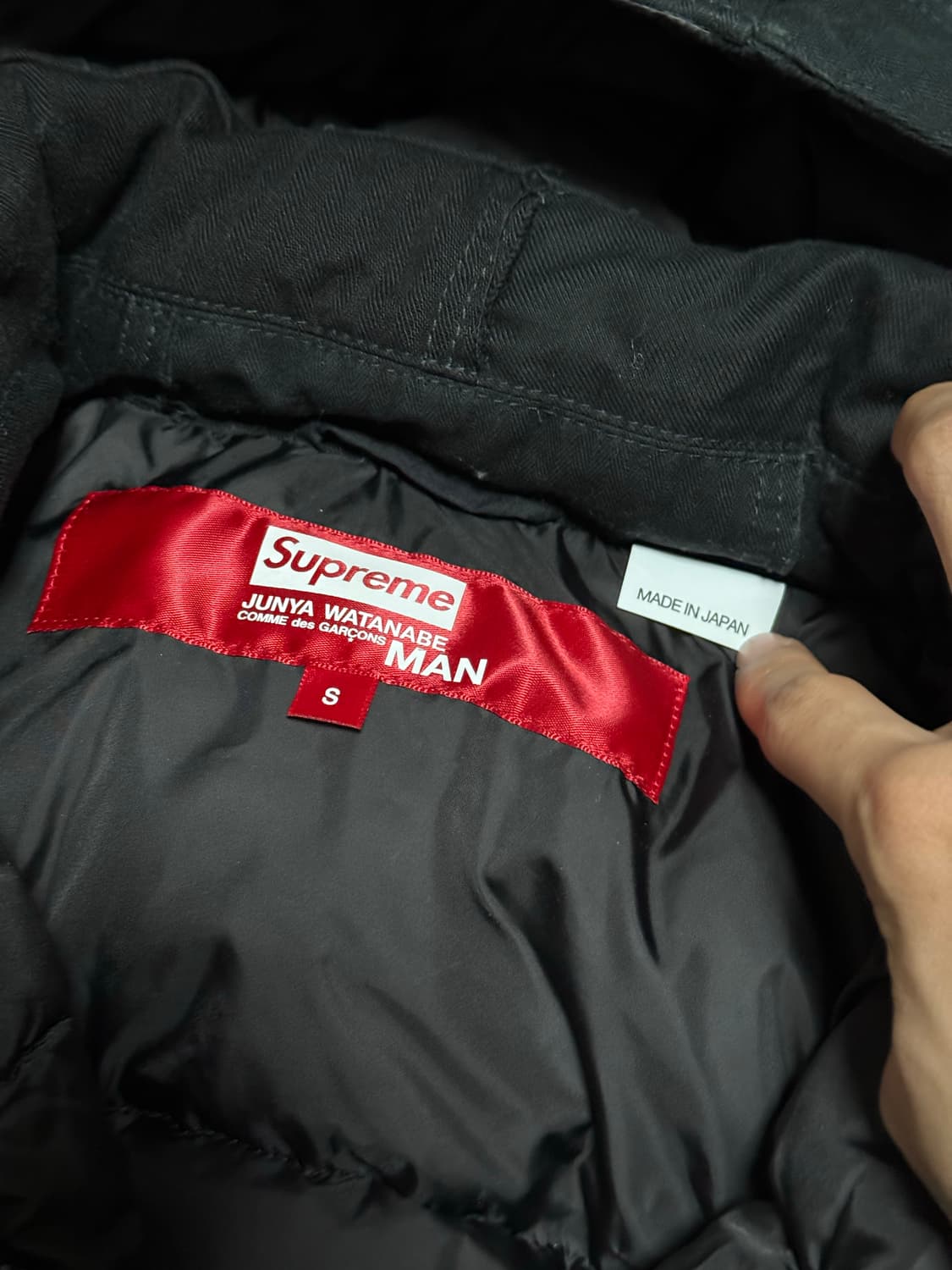 슈프림x준야와타나베 패치워크 푸퍼 자켓 블랙 상품이미지5