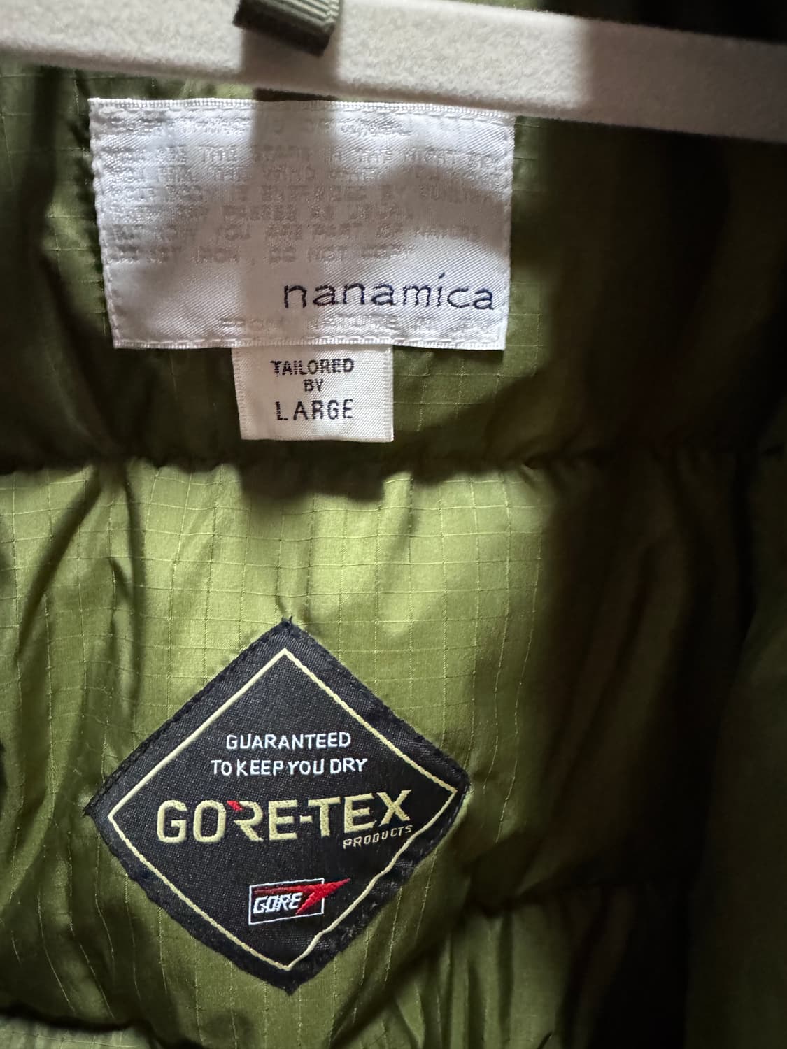 나나미카 숏다운 자켓 L 카키 상품이미지5