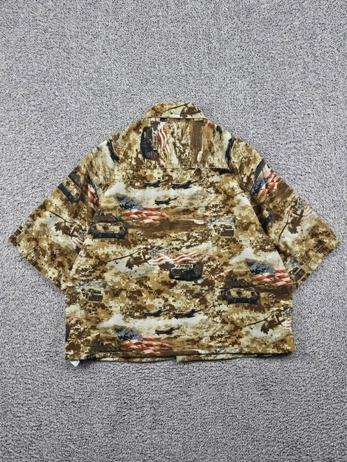 레드헤드 밀리터리 하와이안 셔츠 크롭커스텀 ( S ) / 11911 상품이미지3