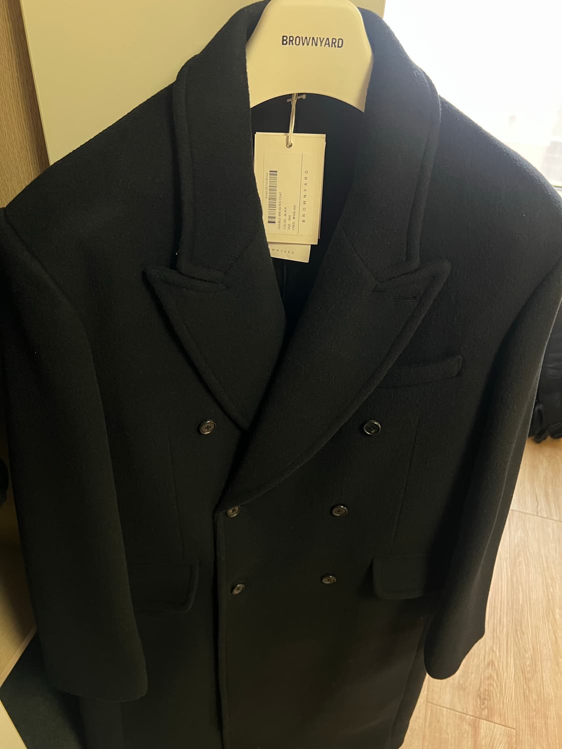 브라운야드 24FW 더블 브레스티드 코트 상품이미지1