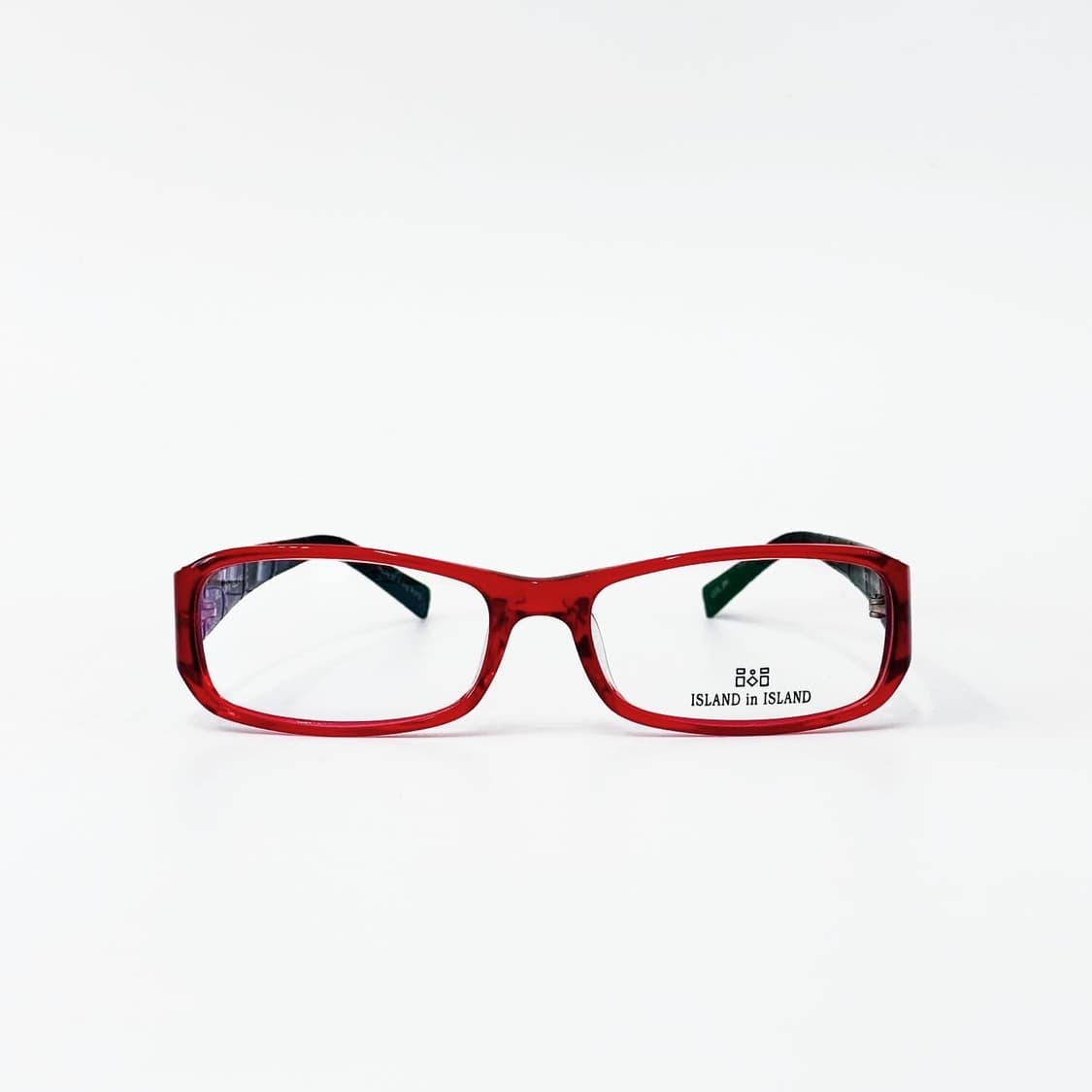ISLAND in ISLAND 레드 가죽 뿔테 안경 상품이미지2