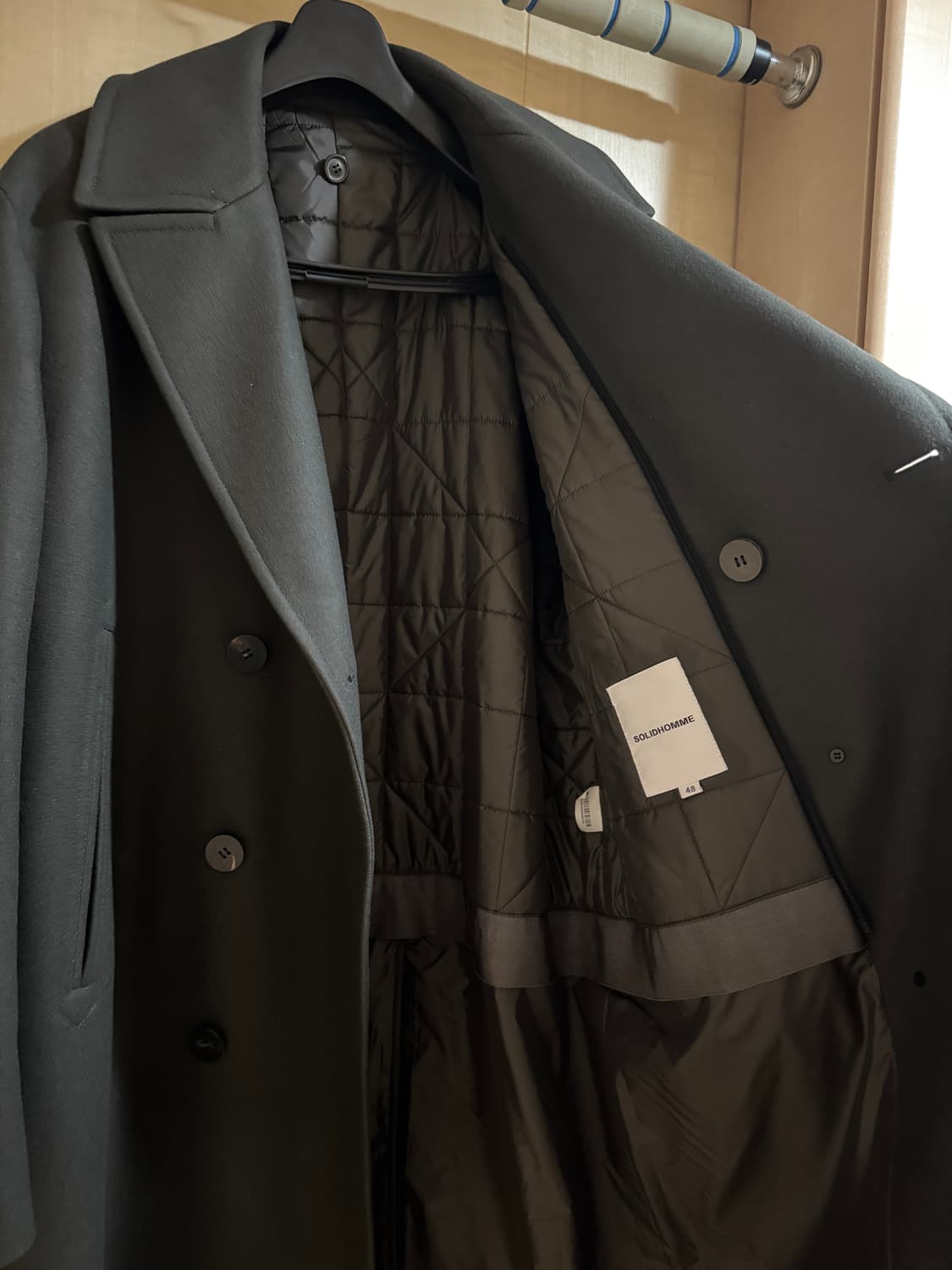 솔리드옴므 23fw 머니클립 더블코트 48 상품이미지5