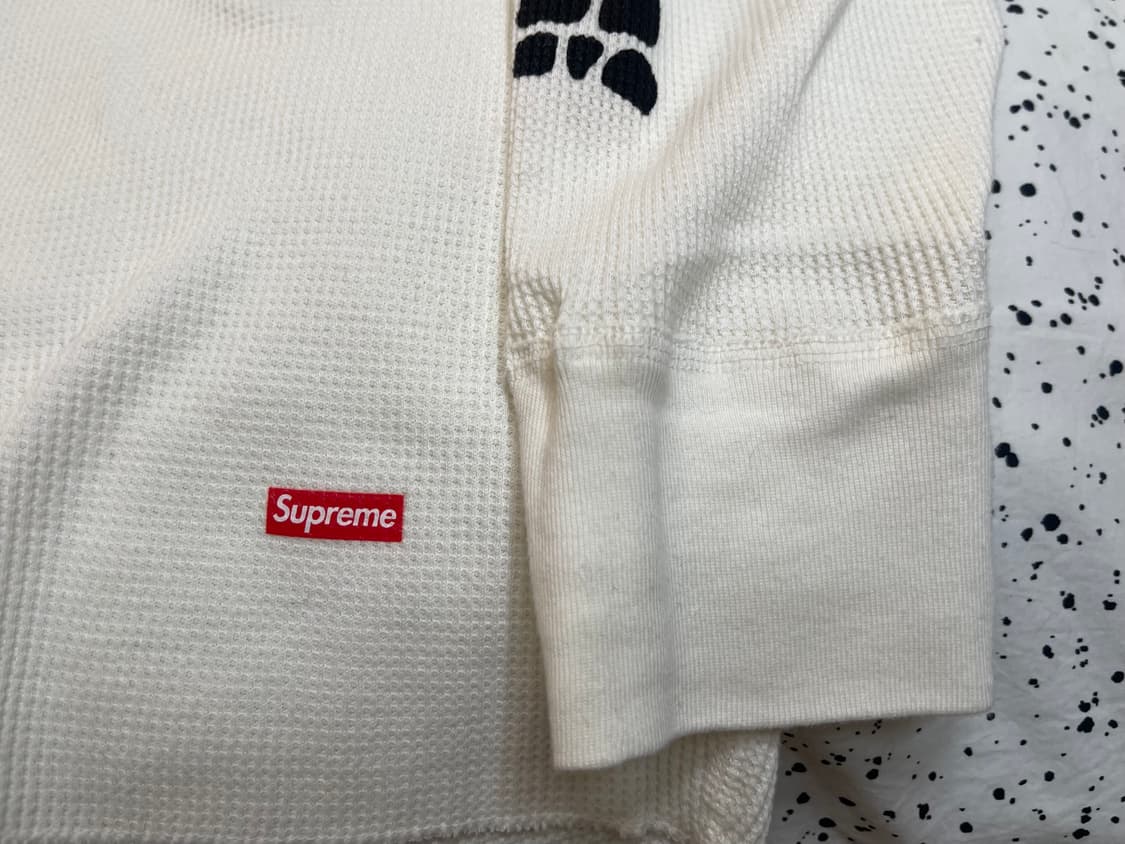 슈프림 헤인즈 본즈 써멀 크루 내츄럴 (XL) 상품이미지4