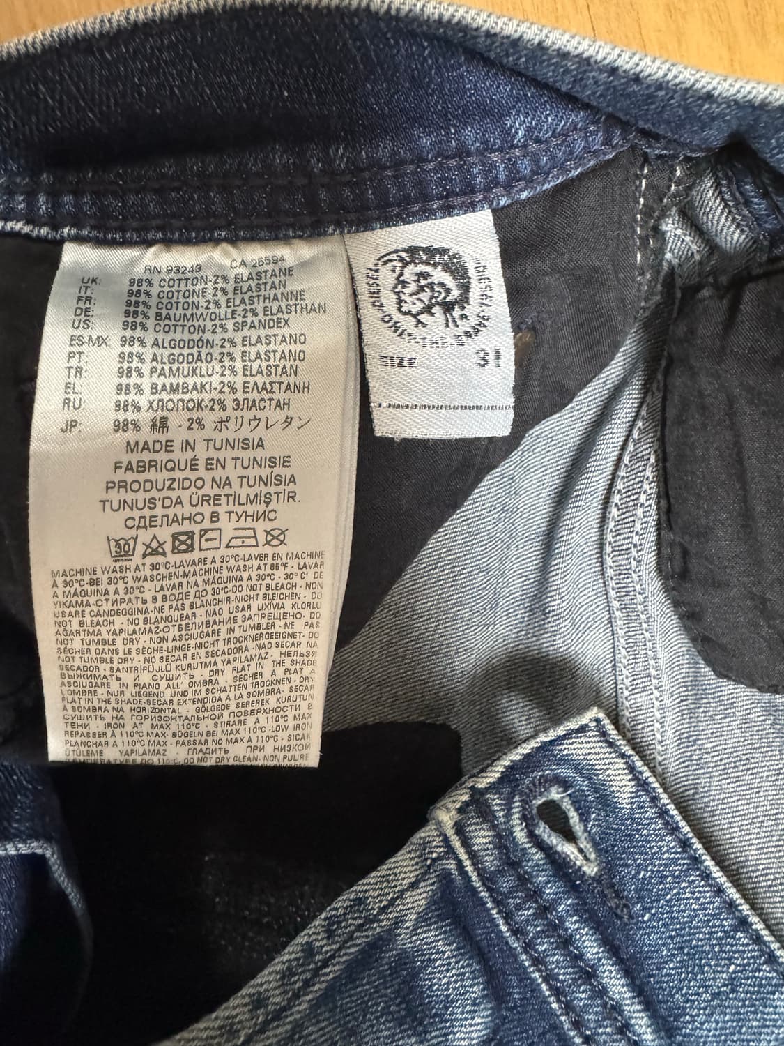 [31] 디젤 TEPPHAR 슬림 캐롯 청바지 상품이미지7