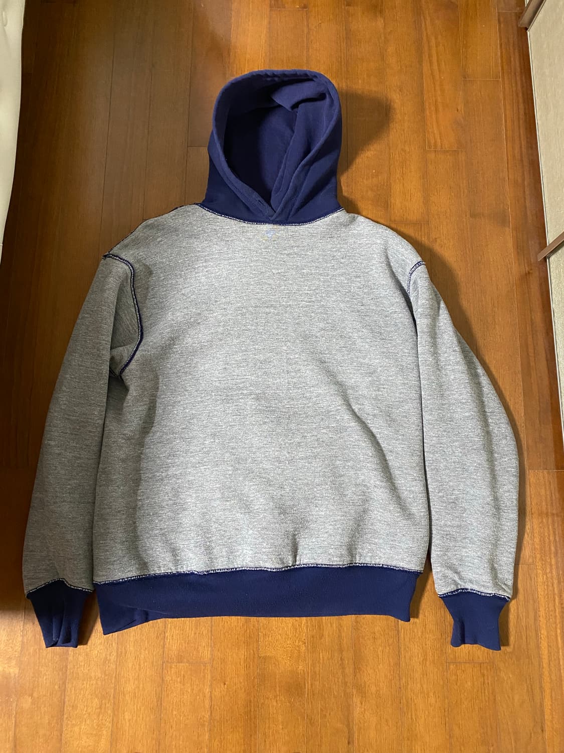 [XL] 80s 러셀 더블페이스 후드 네이비 상품이미지3