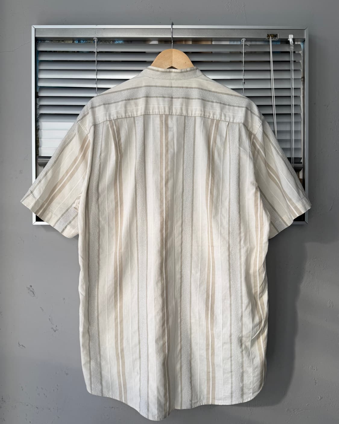 YSL 00-90s stripe non-collar 반팔셔츠 상품이미지5