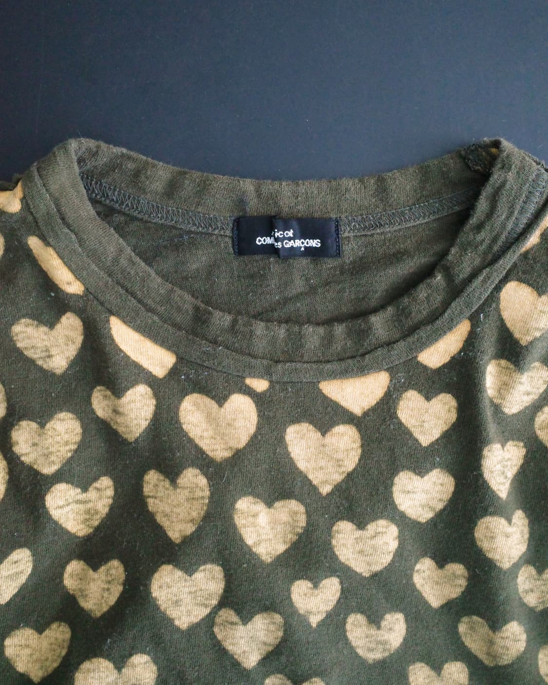 꼼데가르송 트리콧 하트 롱슬리브 상품이미지2