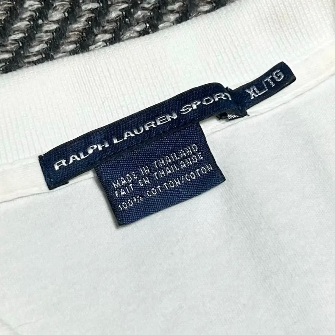 [L] Polo 폴로 랄프로렌 우먼즈 화이트 코튼 반팔 카라티 상품이미지5