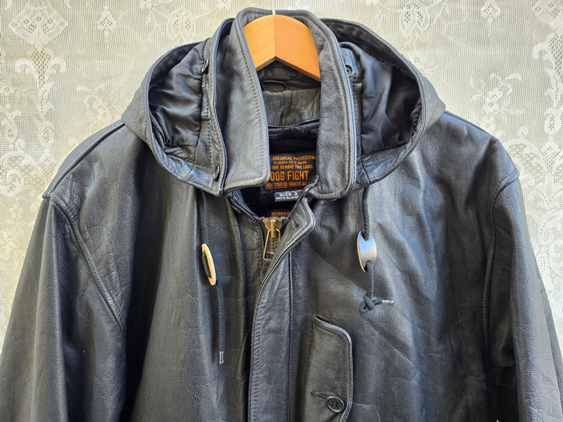 90s 도그파이트 카우레더 카코트 상품이미지5