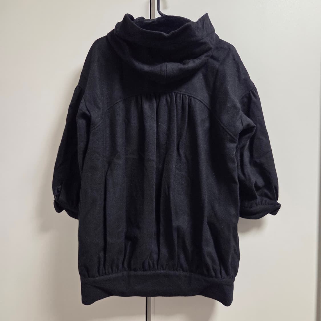 Nano Universe 오버핏 후드 울혼방 코트 자켓 S 상품이미지7