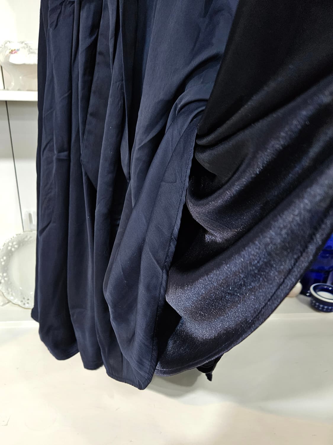 (axes femme) 네이비 진주레이스 포인트 원피스 상품이미지6