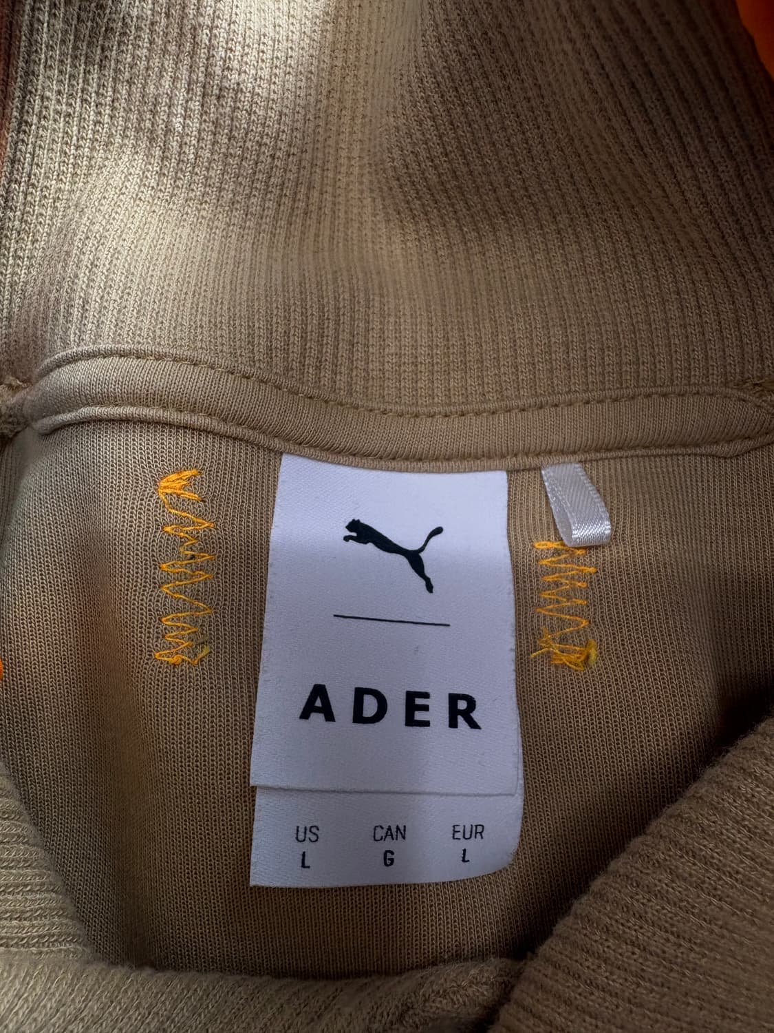 아더에러x푸마 사이드라인 터틀넥 니트 맨투맨 3830 상품이미지4