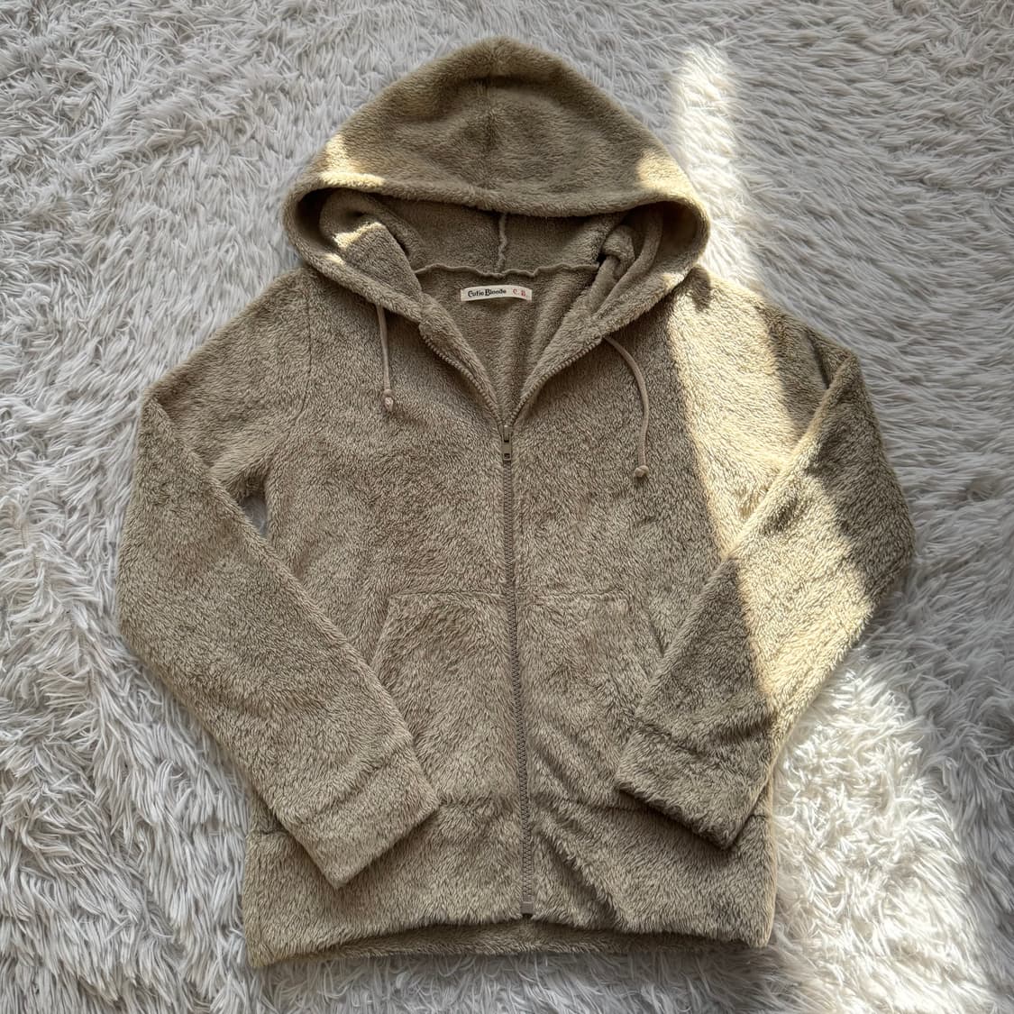 CUTIE BLONDE 일본빈티지 y2k 후리스 후드집업 노드 M 42 상품이미지2