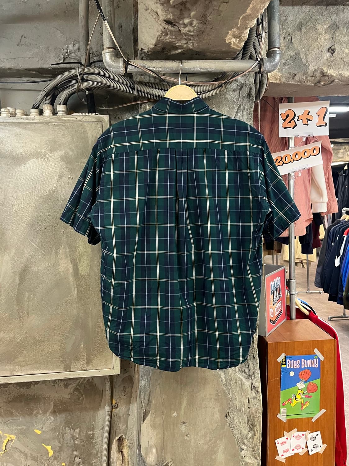 폴로 랄프로렌 체크 반팔 셔츠 그린 100 #csz3397 상품이미지2