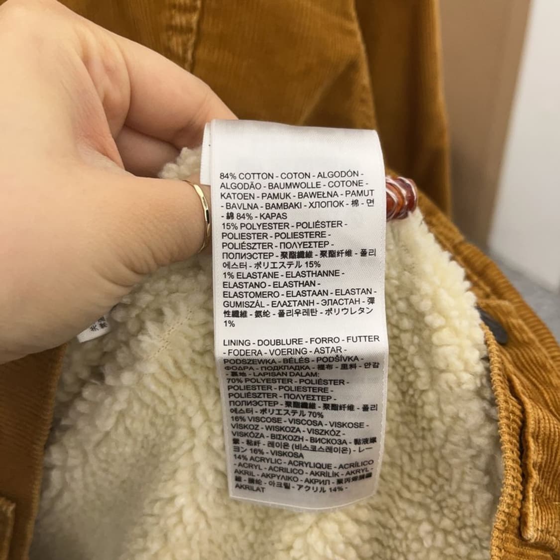 리바이스 양털 쉐르파 코듀로이 워크 자켓 L C09417 상품이미지6