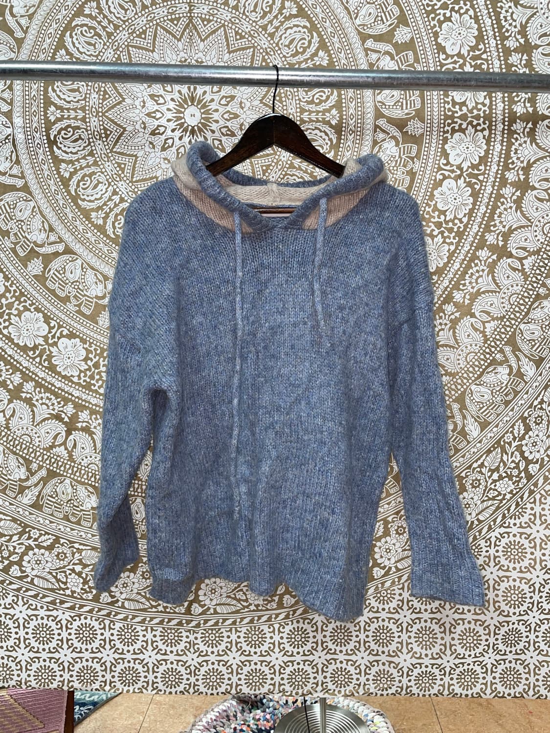 빈티지 소라 울 니트 후드티  상품이미지3