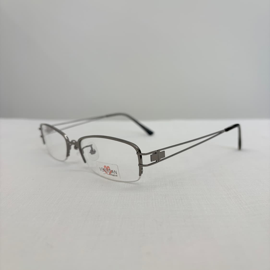 VENETIAN 실버 반무테 빈티지안경 상품이미지2
