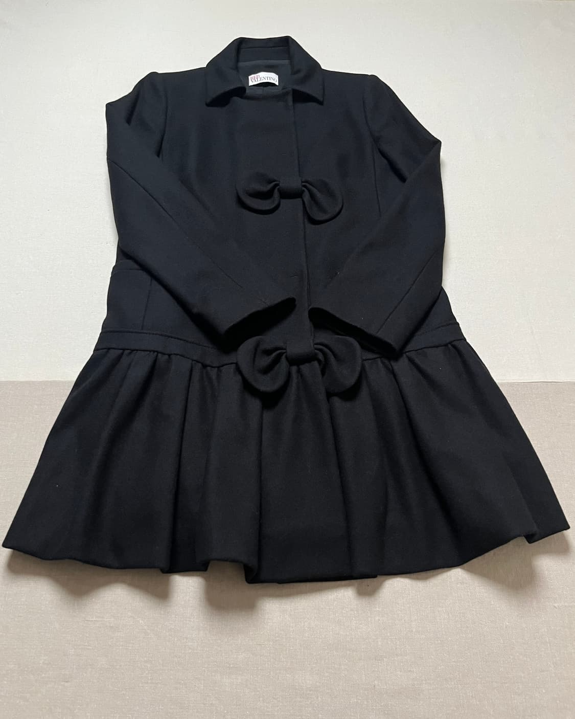 발렌티노 리본 페플럼 코트 red valentino 러플 코트 상품이미지4