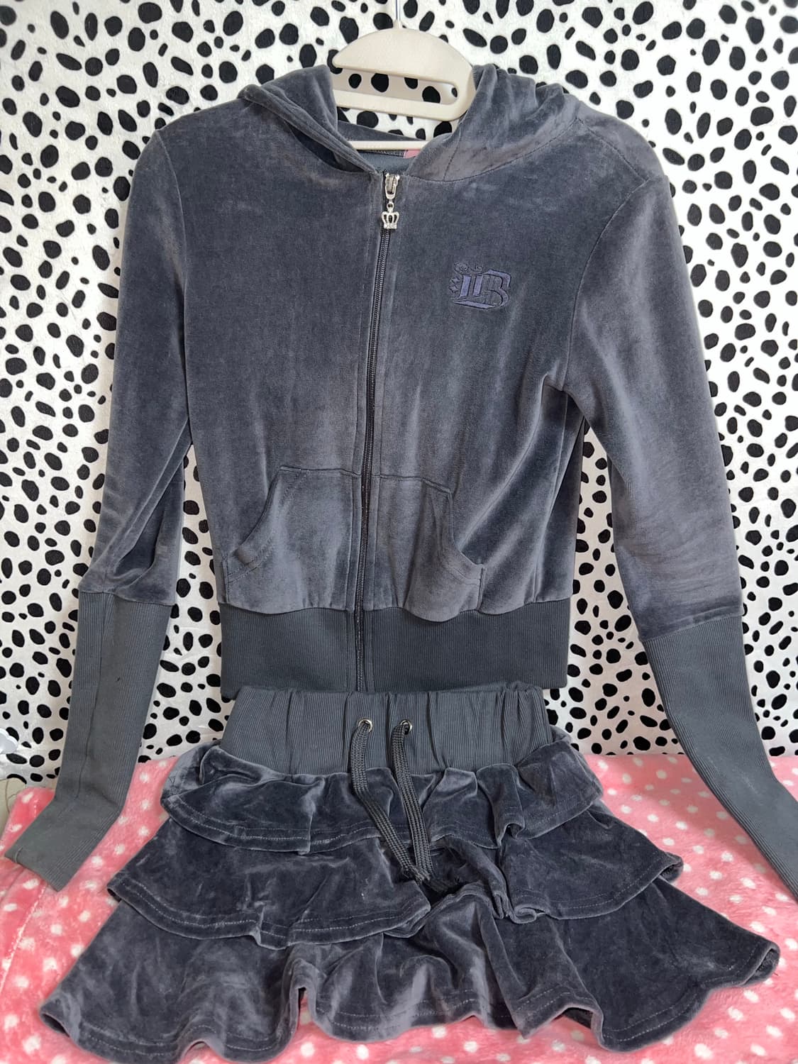 베이비메탈클럽 차콜 셋업 베메클 상품이미지1