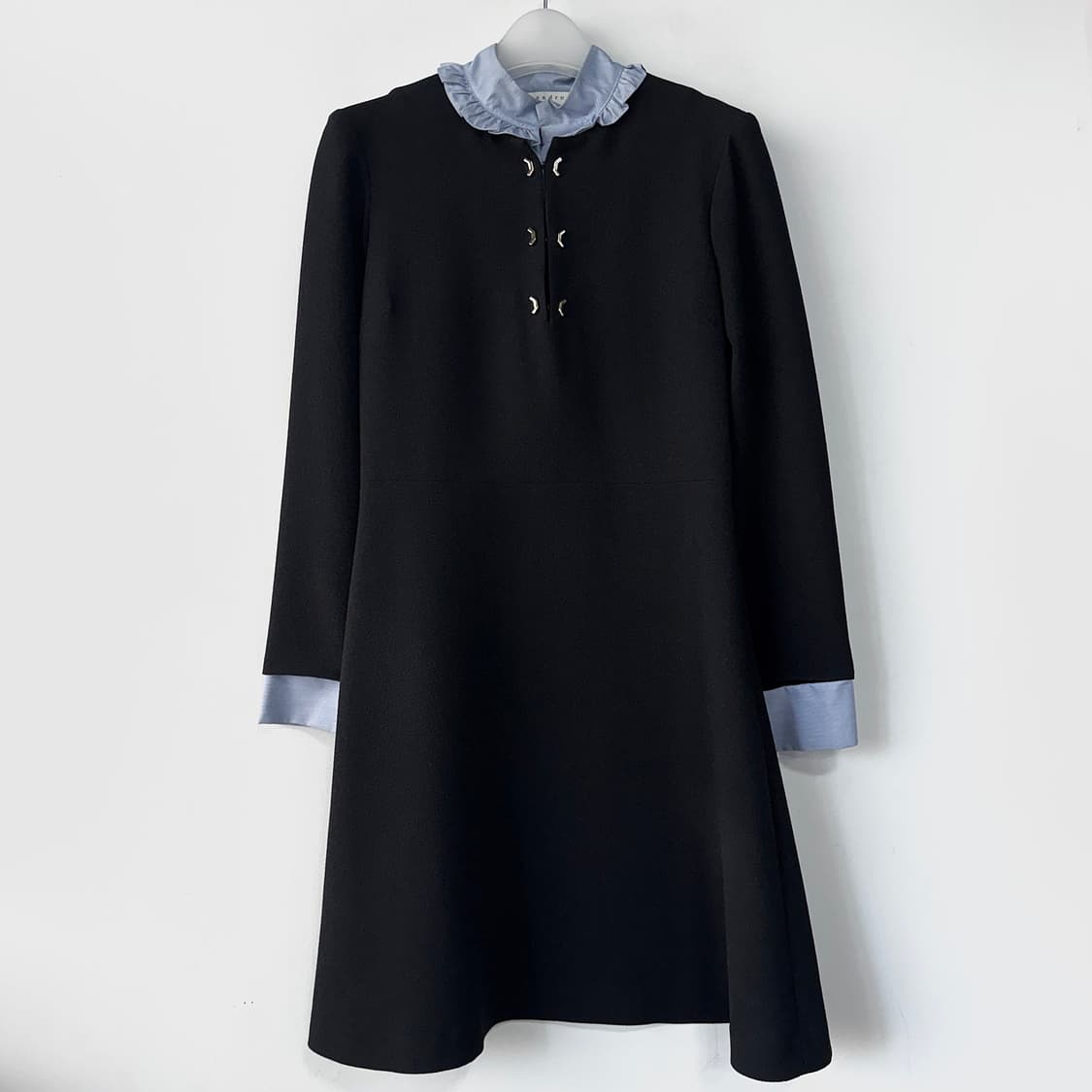 산드로 포플린 셔츠 레이어드 원피스 상품이미지2