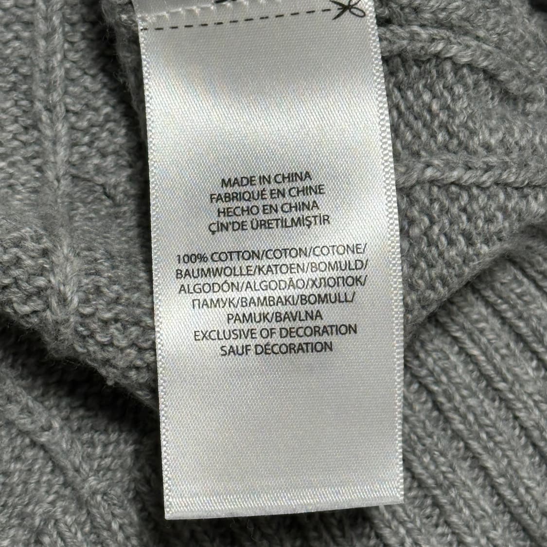 M 폴로랄프로렌 그레이 케이블 니트 상품이미지5