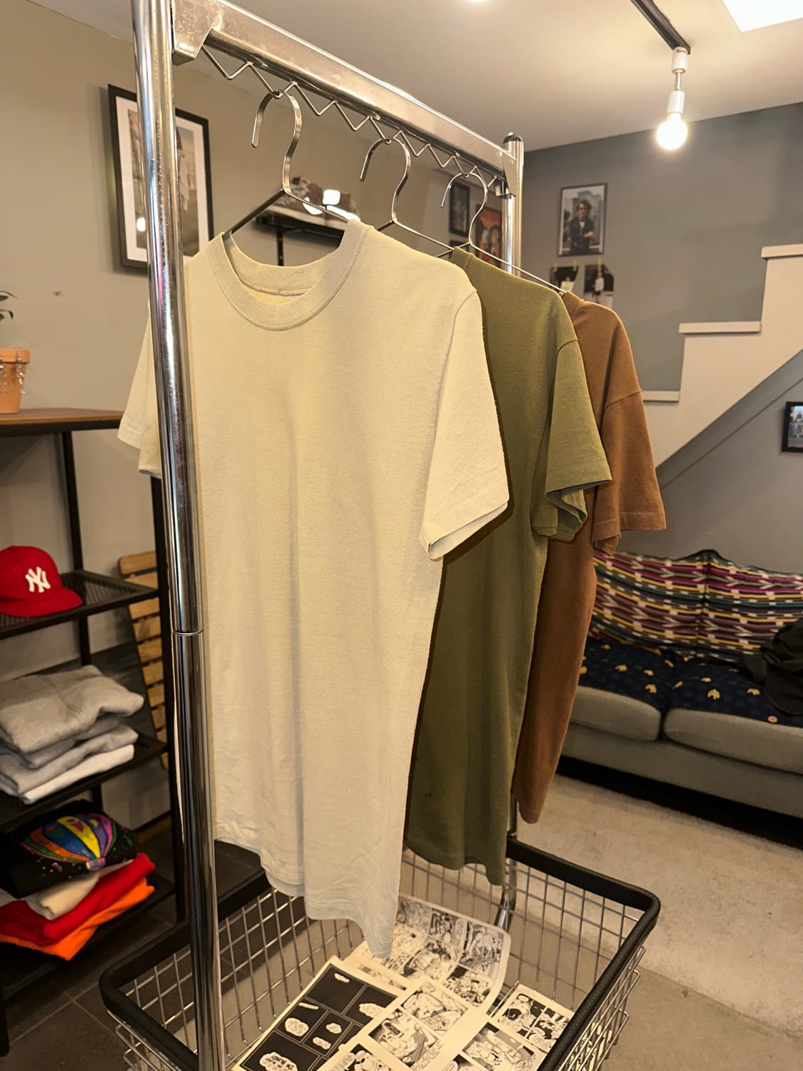 American Duke material cotton beige T 상품이미지2