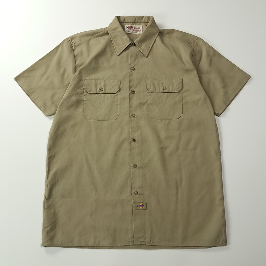 CK706 L 디키즈 90s 올리브카키 반팔 워크 셔츠 남방 상품이미지1