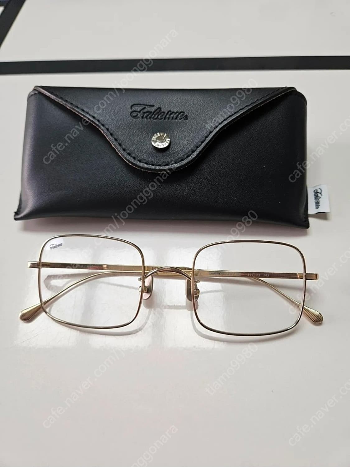 페이크미 아하 사각 금테 안경 상품이미지2