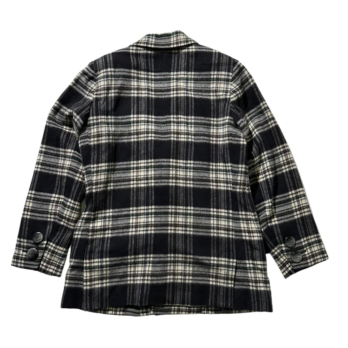 입생로랑 울 체크 더블 자켓 상품이미지2