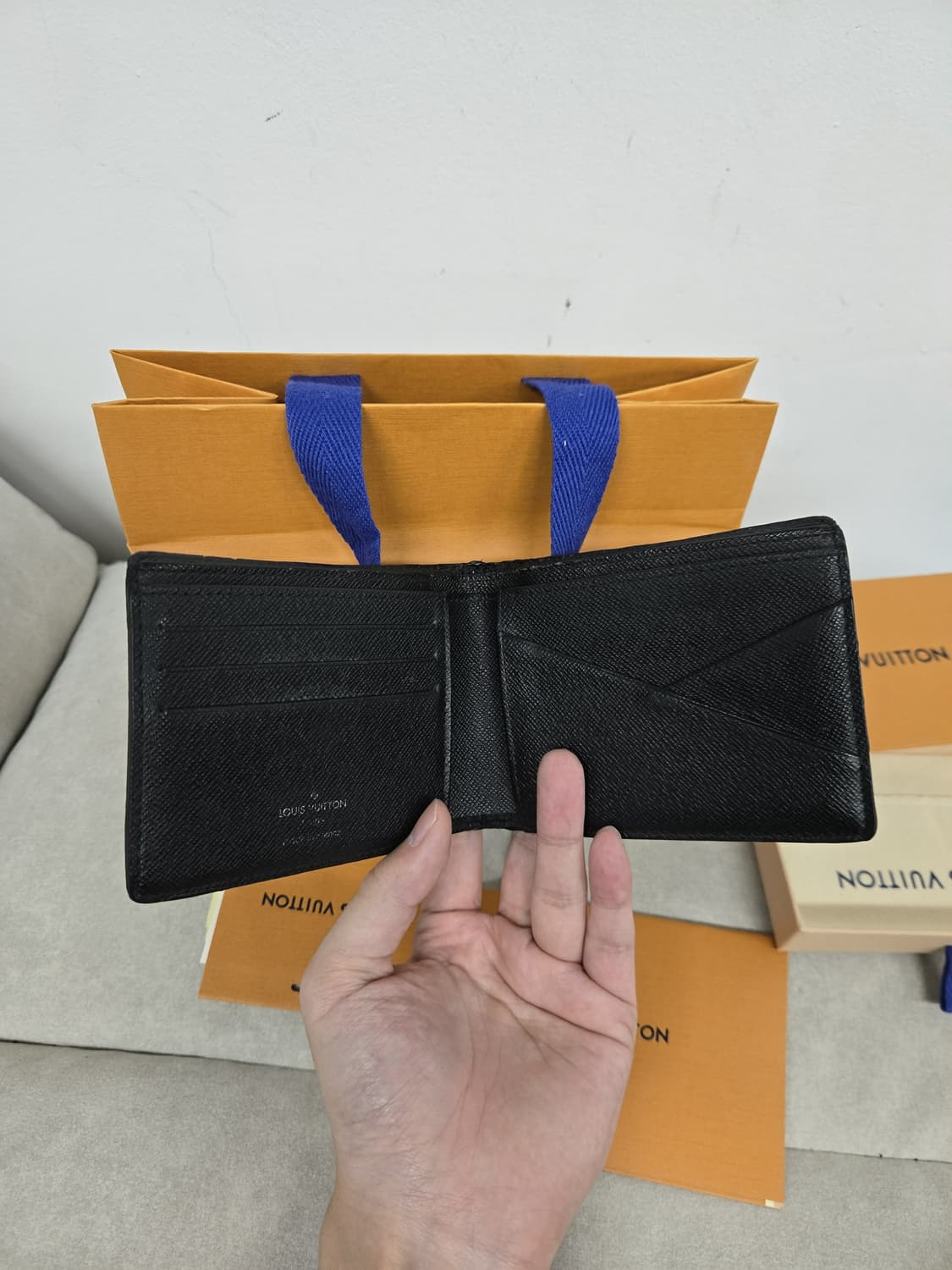 [보증서 정품]루이비통 다미에 반지갑 상품이미지6