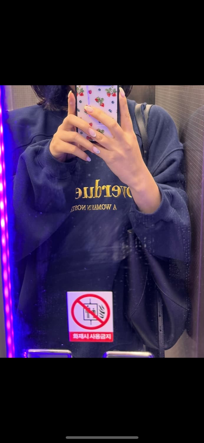 Overdueflair Needle Oversize Sweatshirt 상품이미지1