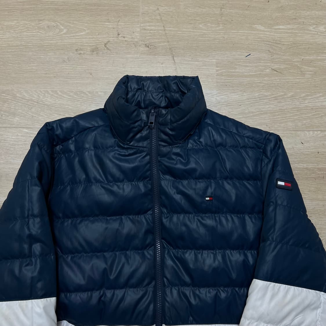 타미힐피거 덕다운 스몰플래그 리버시블 경량패딩 점퍼 [네이비] 176 상품이미지5