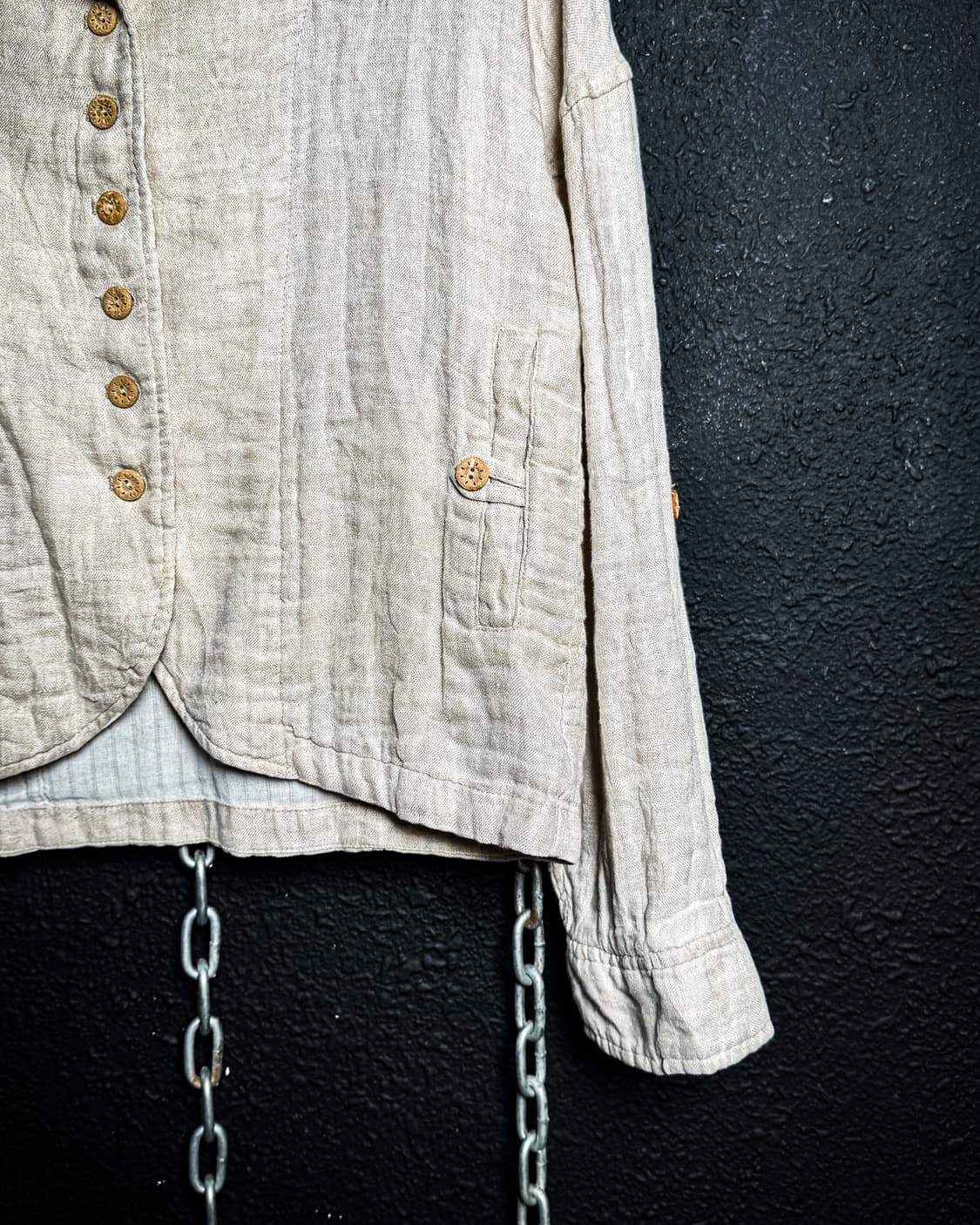 AS KNOW AS DE BASE – Natural Linen Jacke 상품이미지5