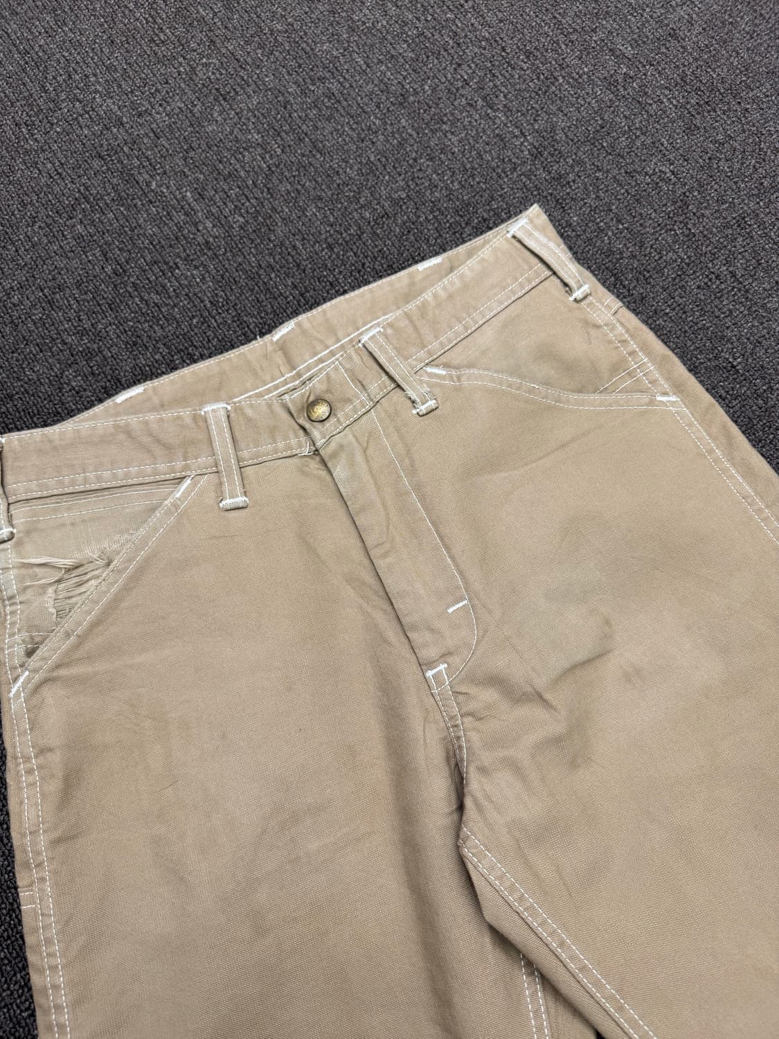 M)Lee 빈티지 베이지 포켓 싱글니 워크팬츠 상품이미지2